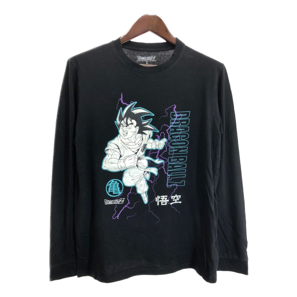 ドラゴンボールZ 孫悟空 長袖Tシャツ アニメ キャラクター ブラック 