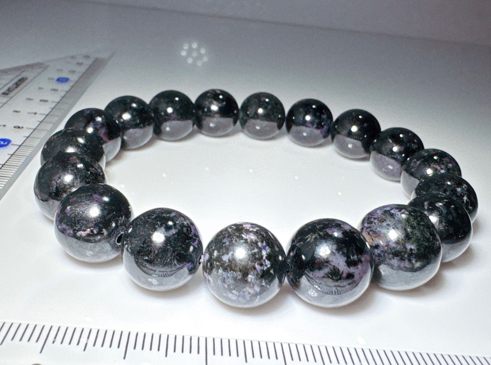 ブラックスギライトブレスレットNO25-2384