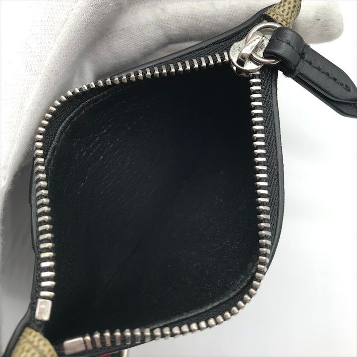 良品 GUCCI グッチ GGスプリーム シェリーライン スネーク カード