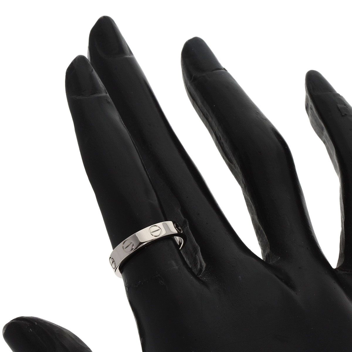 CARTIER ラブリング #48 リング・指輪 K18WG レディース