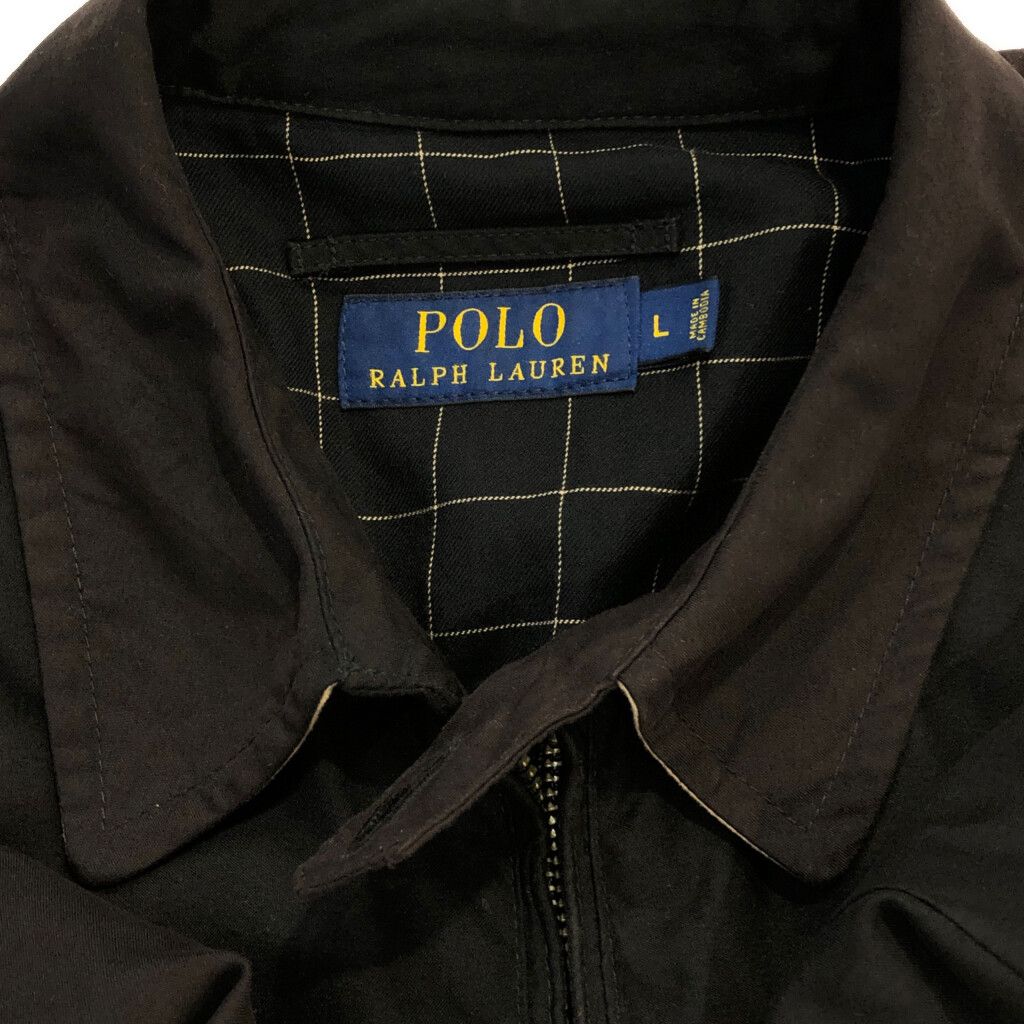 Polo by Ralph Lauren ポロ ラルフローレン フェード スイングトップ ブラック(メンズ L)中古 古着 U4785 Polo by Ralph Lauren ポロ ラルフローレン フェード スイングトップ