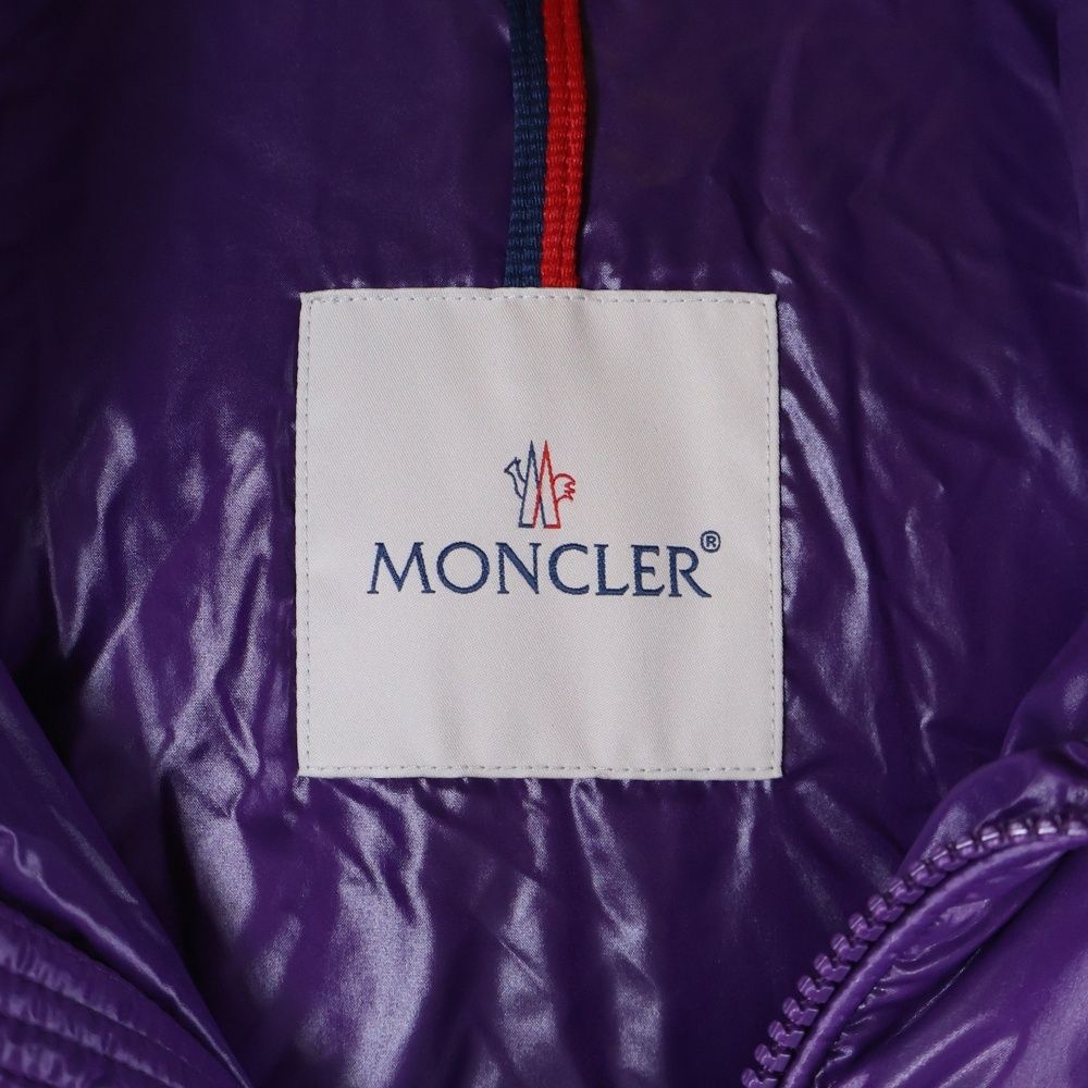 節約 MONCLER モンクレール 22AW CORYDALE コーリーデール Mロゴ フーデッド ジップアップ ダウンジャケット パープル H20911A00101 68950 カラー