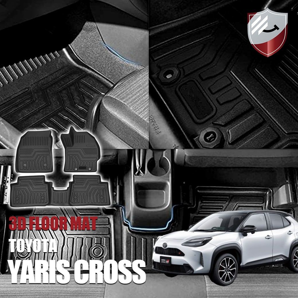 ヤリス/ヤリスクロス YARIS CROSS 車種専用 保護マット 3D フロアマット 2列目 セカンド 水洗 汚れ/傷/水防止 軽い 耐久性  TPO素材 RMLM105-オンライン正規店