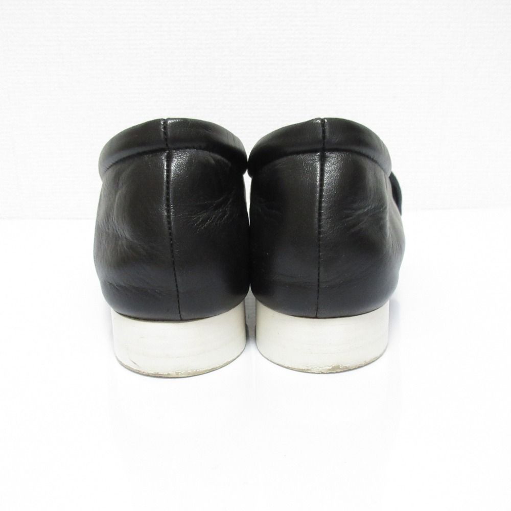 良品 JIL SANDER ジルサンダー レザー ポインテッドトゥ リボン