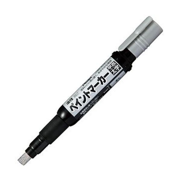 まとめ ぺんてる 油性ペン ペイントマーカー太字 銀 MWP30-Z 1セット 10本 ×5セット