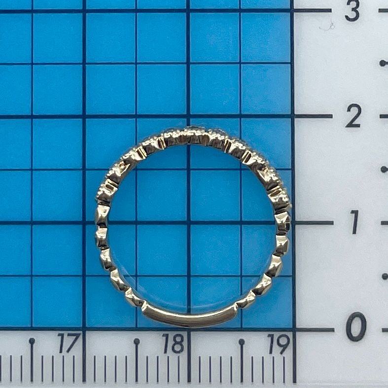 9 アガット フリルリング ハーフエタニティ ダイヤ K10/24-4812 - メルカリ 