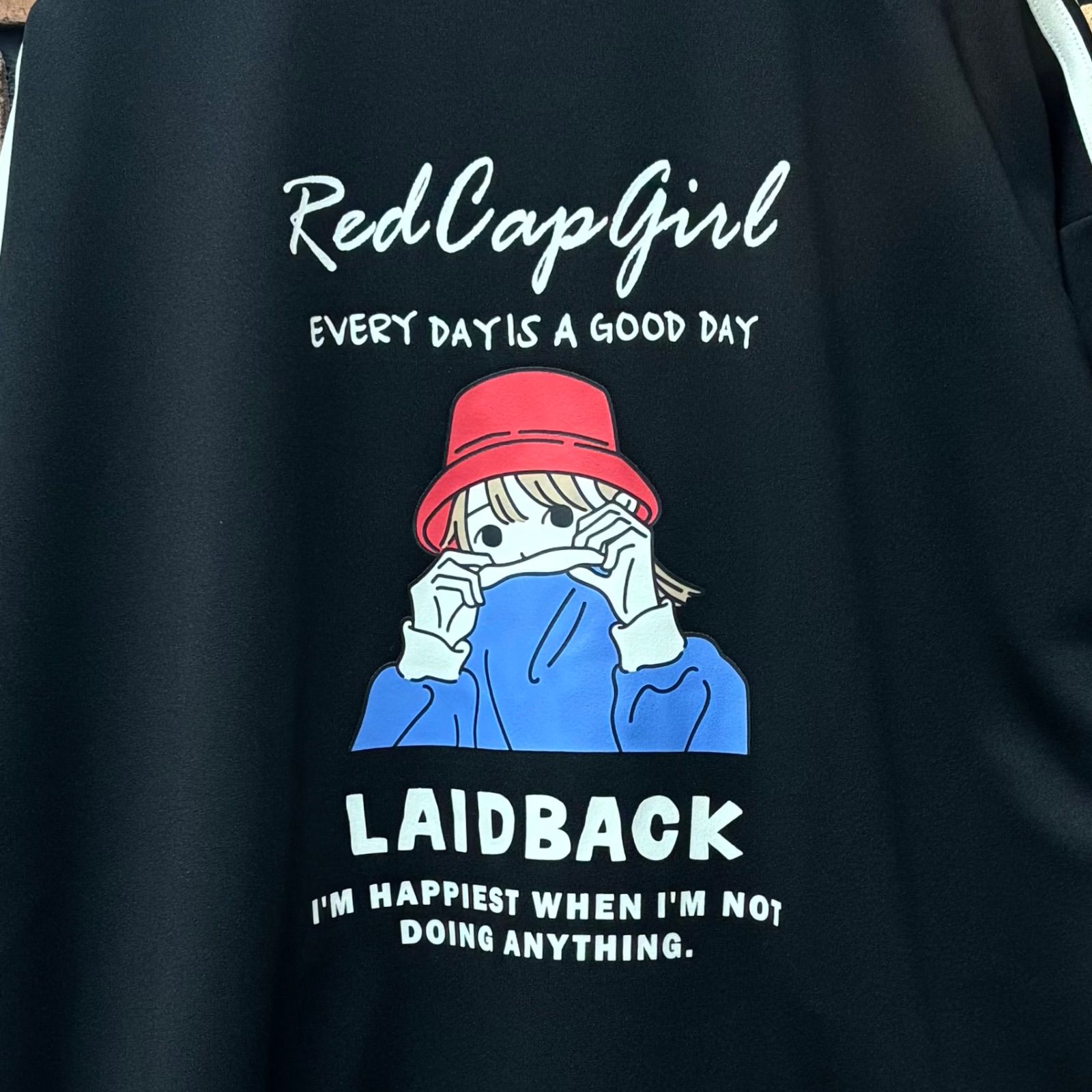 【専用】ロードランナー ジャケット Mサイズ　刺繍　レッドキャップ　ブラック 専用】ロードランナー ジャケット Mサイズ 刺繍 レッドキャップ