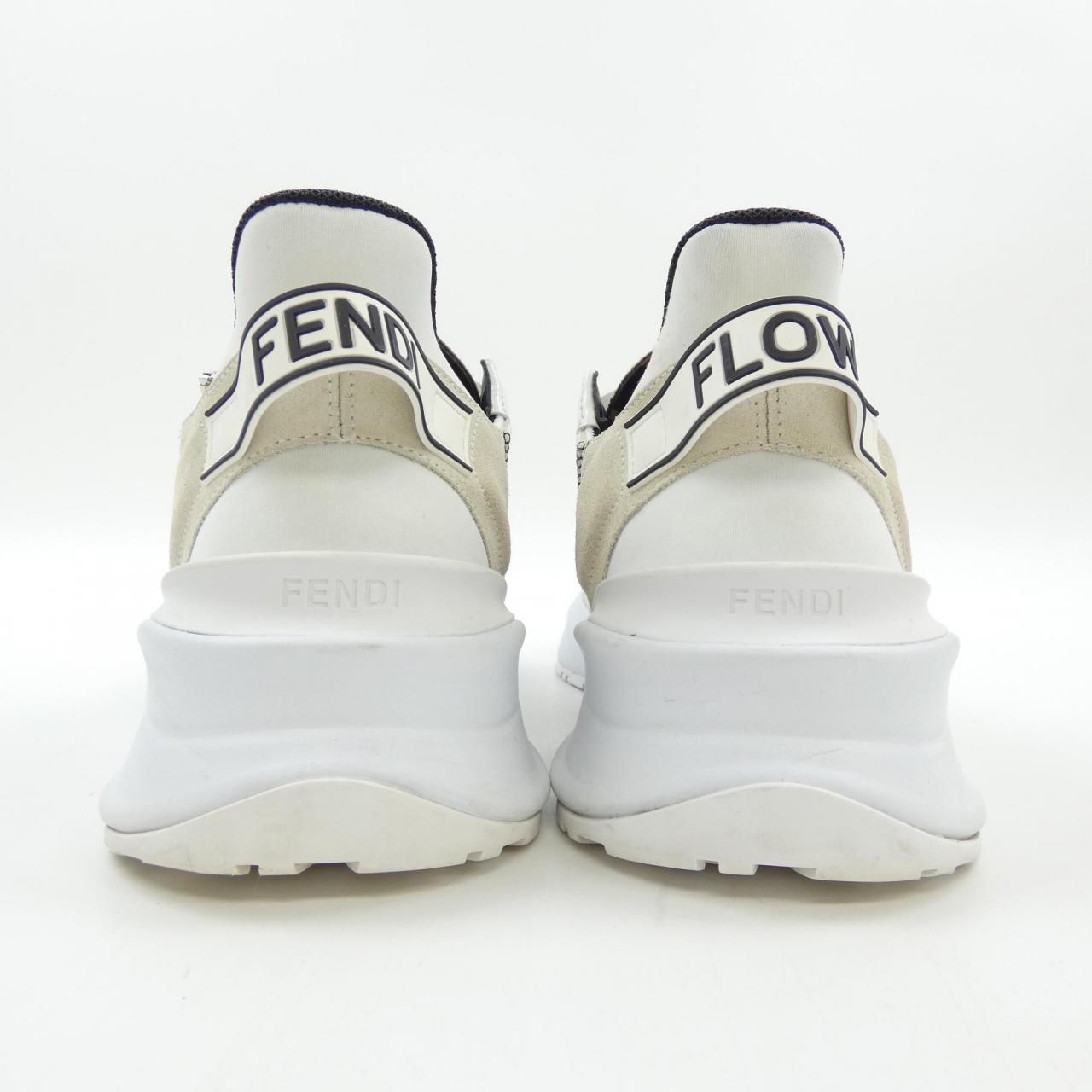 FENDY スニーカー FENDI Men's Sneakers Size UK7 Calf Leather Black Bag Bugs