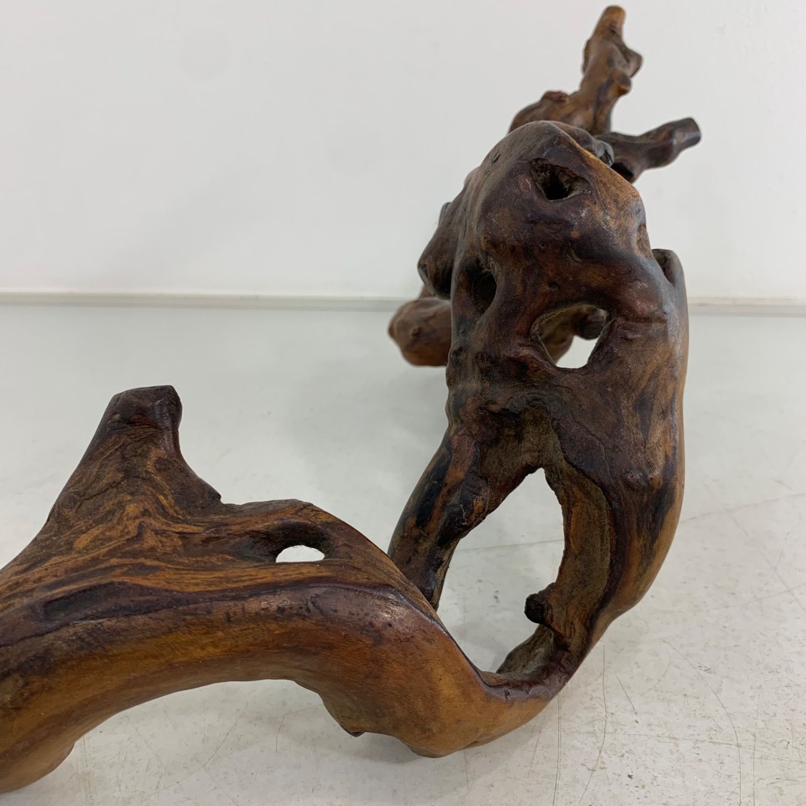 天然木根瘤 自然造形花器 置物 鑑賞木 瘤木 玉杢オブジェ 根木台 飾台 木目