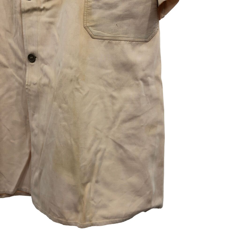 40年代 ショップコート ヴィンテージ アイボリー (メンズ L相当) 中古