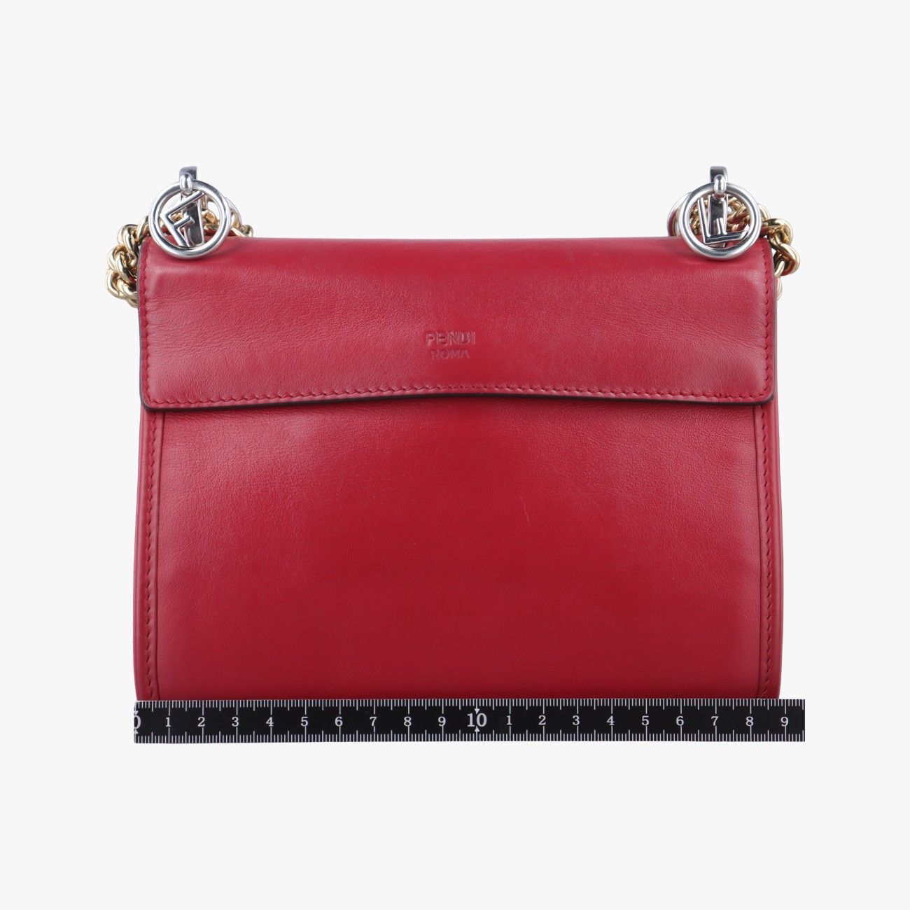 フェンディFendiキャナイエフ レッド レザー 8BT286 8BT286 A3QX 198.0189