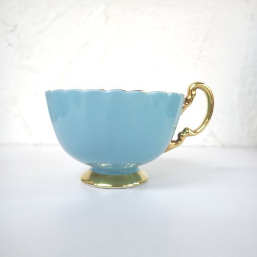 エインズレイ AYNSLEY オーチャードゴールド ターコイズ カップ  