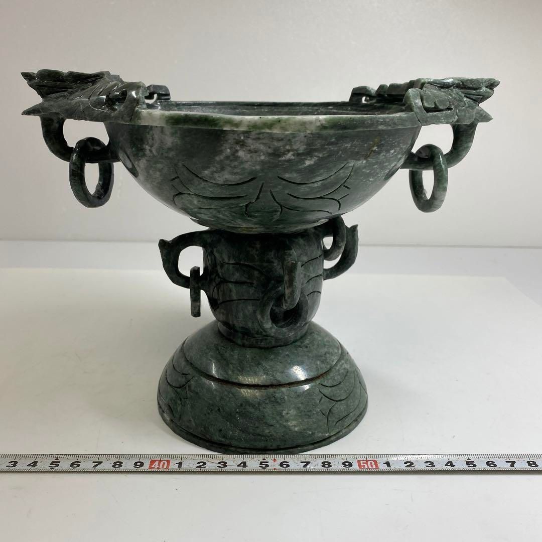 翡翠 龍彫 大香炉 タエチ 2795g 東里6-0824 WWW_NOITHATQUANGTHANH_NET