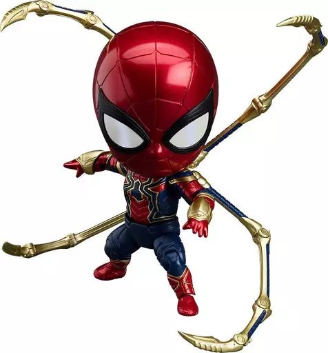 中古】フィギュア ねんどろいど アイアン・スパイダー インフィニティ