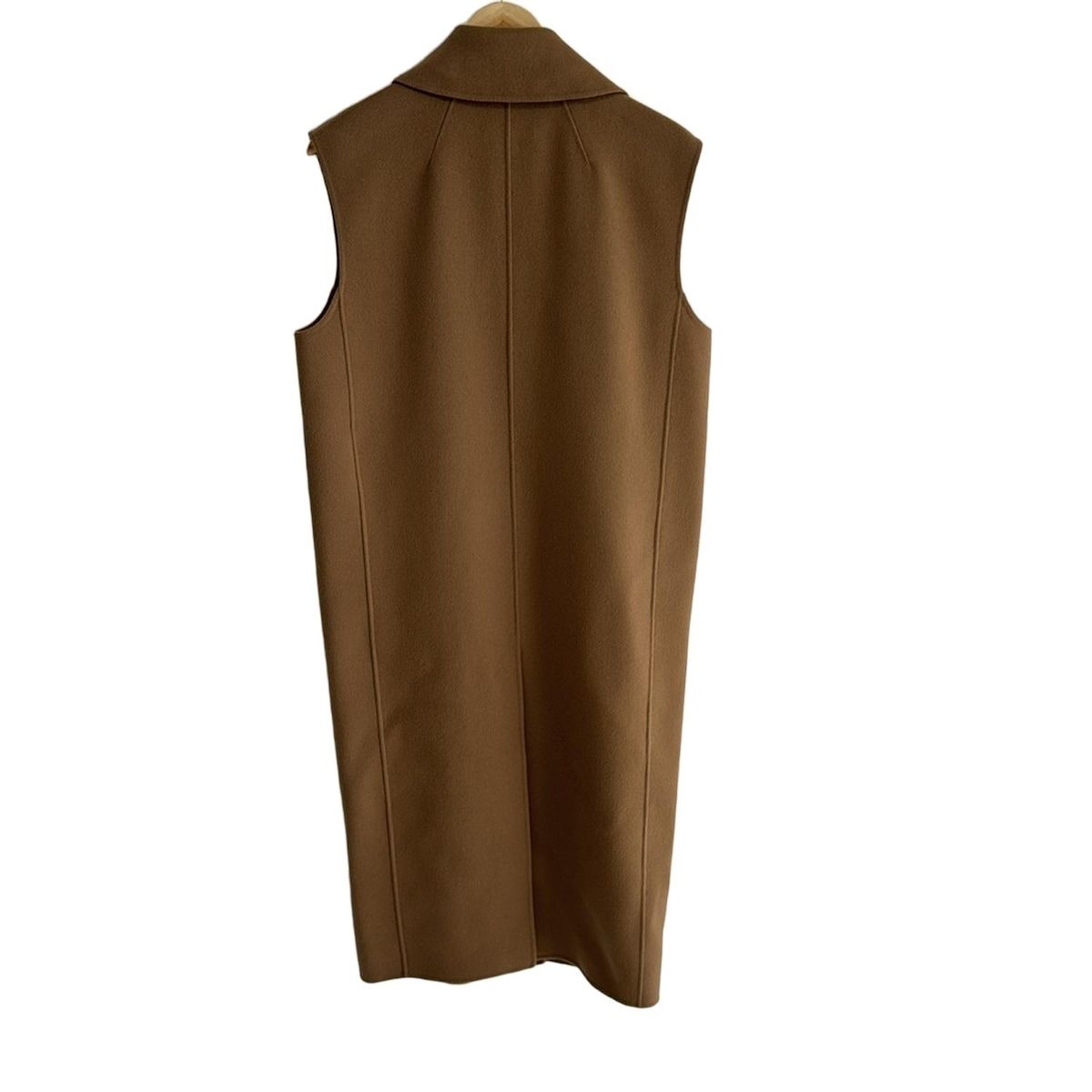 S Max Mara マックスマーラ コート サイズJP40 レディース - 23927603336 ライトブラウン ジレ 冬 ダブルフェイス