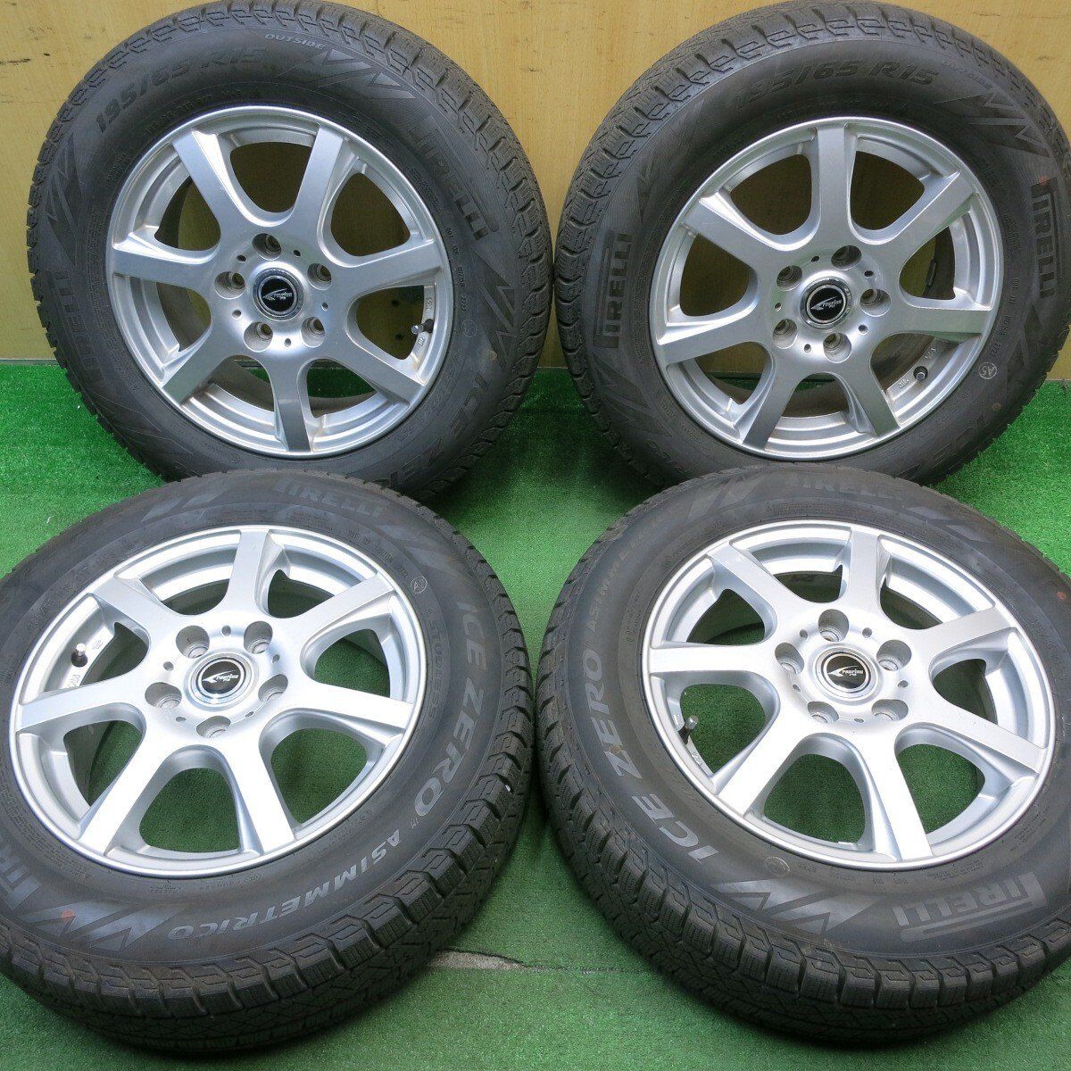 4本セット 195/65R15 ピレリアイスゼロアシンメトリコ 2022年 PIRELLI 