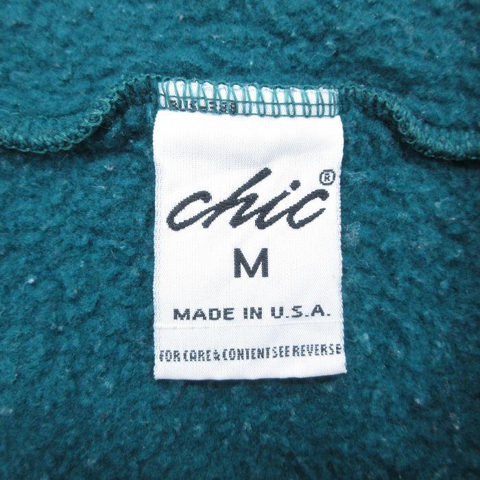 W30/古着 Chic スウェット パンツ メンズ 90s 無地 青緑 25mar06 中古