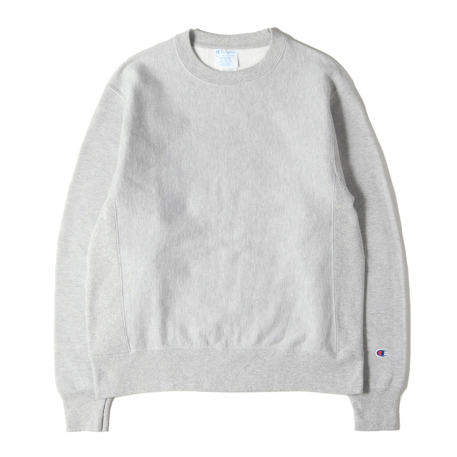 【美品】チャンピオン　スウェット　長袖　プリント　無地　グレー　3L　リバース ブランド古着】CHAMPION / チャンピオン 90s USA製 REVERSE