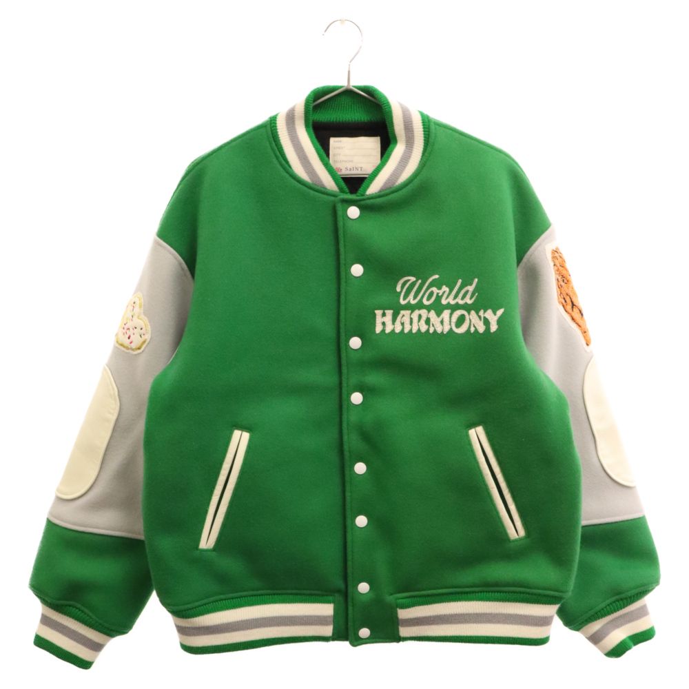 SAINT MICHAEL シャーマーアカデミー 23SS スタジャン SAINT MICHAEL (セントマイケル) 23SS×SHERMER ACADEMY SAINT ACADEMY