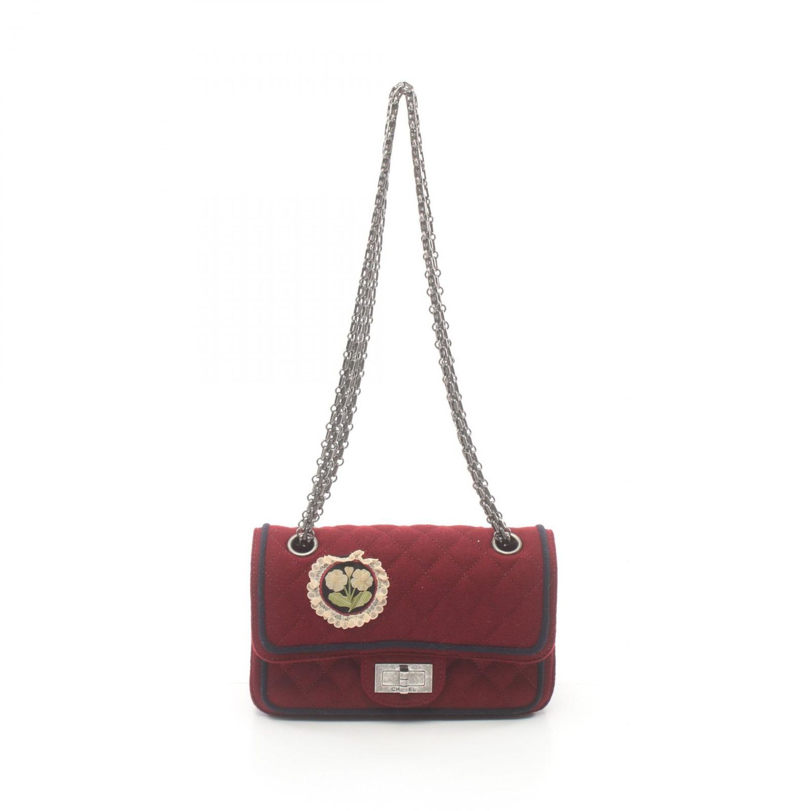 シャネル 2.55 マトラッセ ウール ショルダーバッグ シャネル CHANEL ショルダーバッグ 2.55 マトラッセ Wフラップ