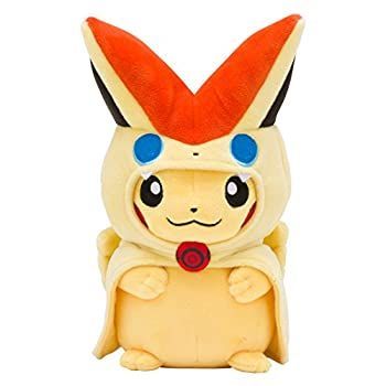 ポケモン ビクティニのポンチョを着たピカチュウ ぬいぐるみ 限定セール，定番人気 【中古】 ポケモンセンターオリジナル