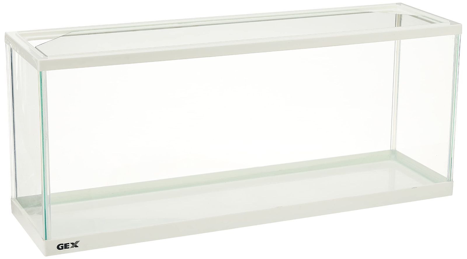 Size WH600 60×17×25.4cm GEX AQUARIUM デスクボーイWH600 奥行きスリム17cm コーナーパワーフィルター付属 水槽2ホワイトフレーム水槽W60×D17×H25.4cm 約21L