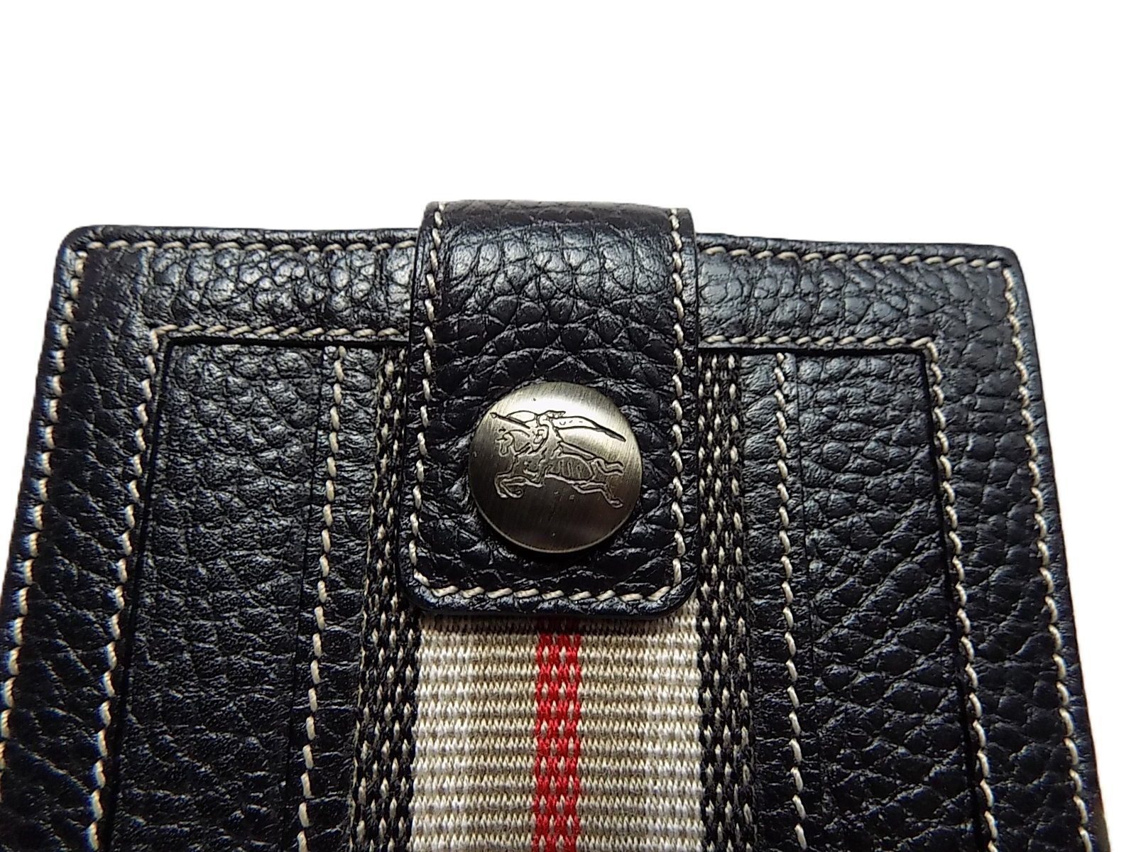 ●【美品袋付き 】バーバリー　二つ折り財布/mo-A-215-6135-3.4 ○【美品袋付き】BURBERRY バーバリー 二つ折り財布/mo-A-215