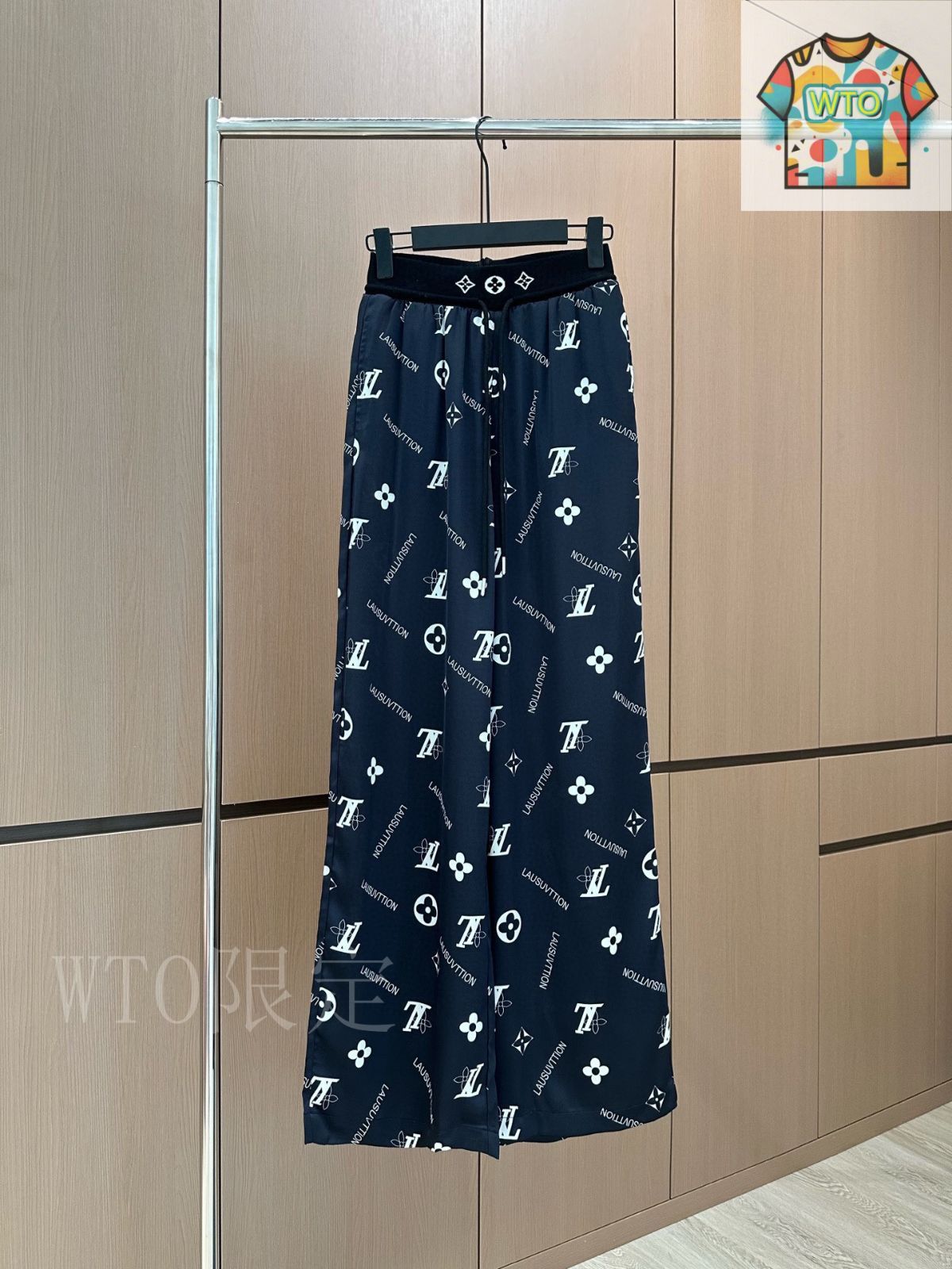 今日 Louis Vuitton 25 新款 リボンプリントカジュアルパンツ-1