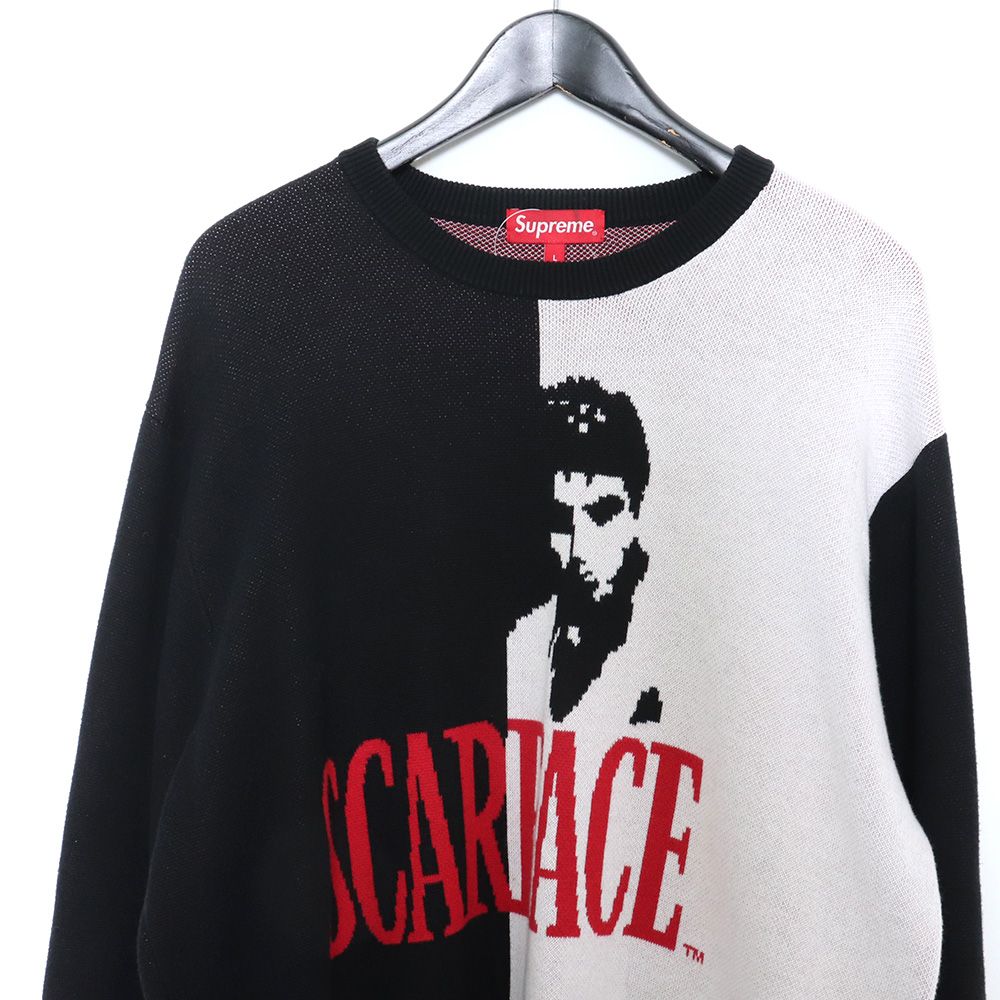 ニットsupreme scarface sweater スカーフェイス ニット L