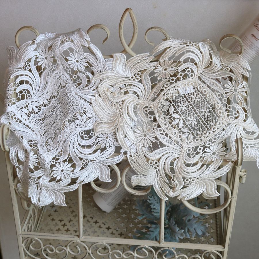 ドイリー レース 刺繍 花瓶敷き おしゃれ テーブルセンター エレガント