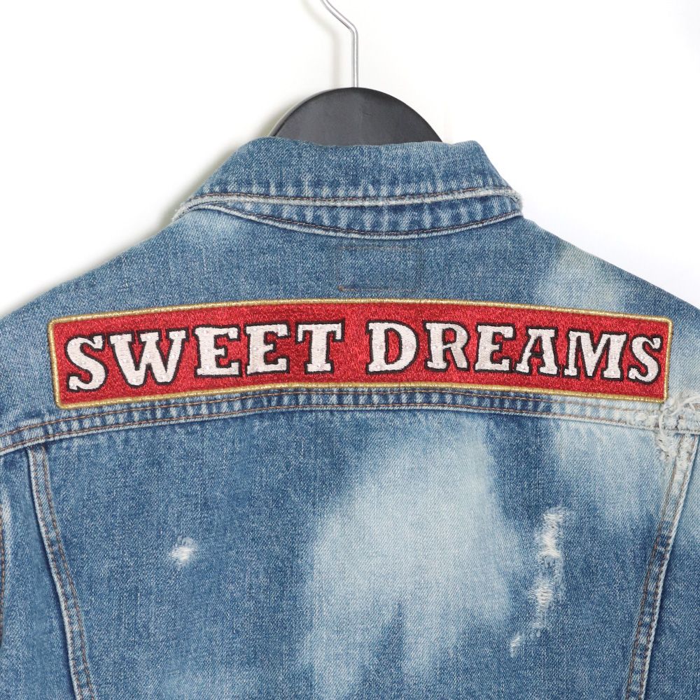 国産格安】 サンローランパリ SWEET DREAMSワッペンウォッシュドデニム