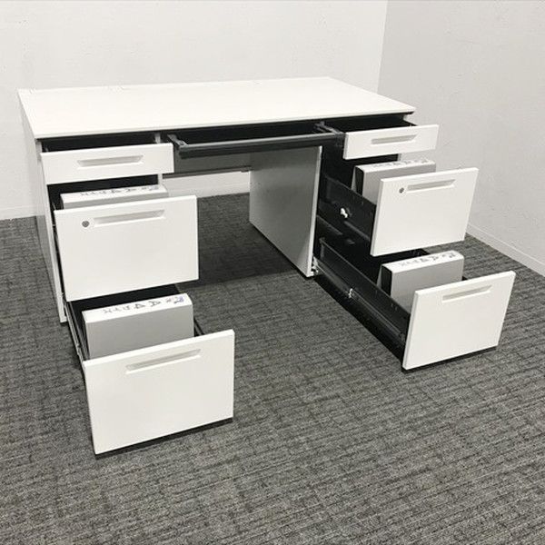 両袖デスク iS オフィスデスク コクヨ ホワイト MARWIL-DEMENAGEMENTS_CH