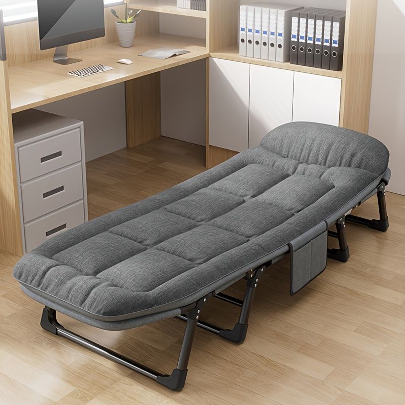 折りたたみベッド マットレス 簡易ベッド 屋内 室内 屋外 アウトドア バーベキュー キャンプ リクライニング 角度調整 グレー ベッド オフィス 昼寝 シングル コンパクト 簡単収納 ソファーベッド オシャレ 新居 介護 一人暮らし 多機能