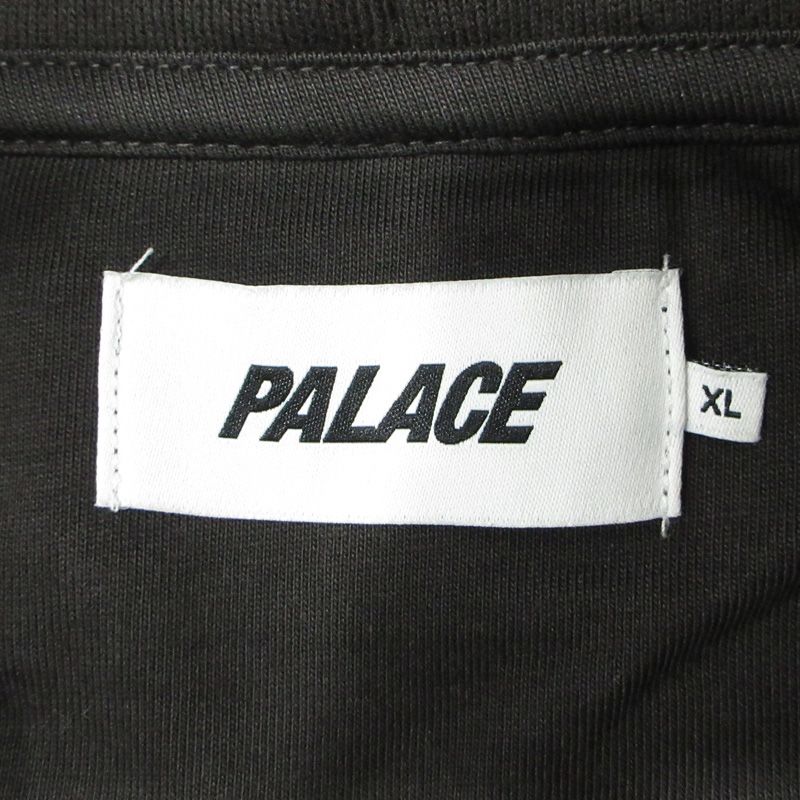 三重本店 PALACE SKATEBOARDS パレススケートボード CHROME P3 HOOD ロゴプリント長袖パーカー ブラック サイズ XL 103 KIN-KAAI_COM