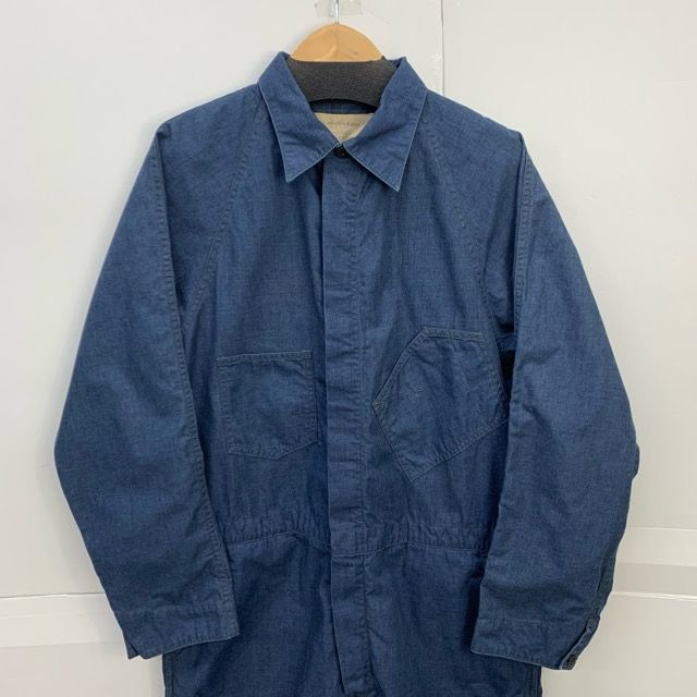 Camphor wood コットンリネンオープンカラージャンプスーツ