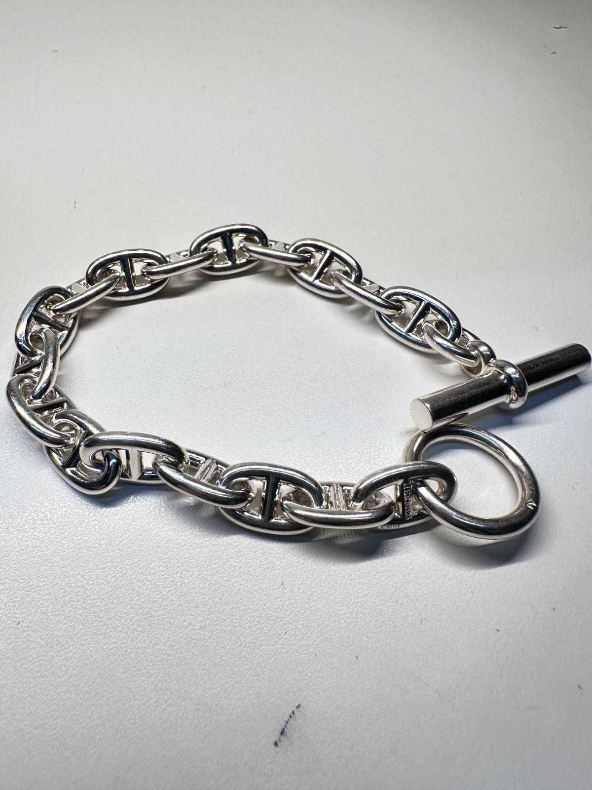 エルメス シェーヌダンクルMM ブレスレット 希少な17コマ HERMES