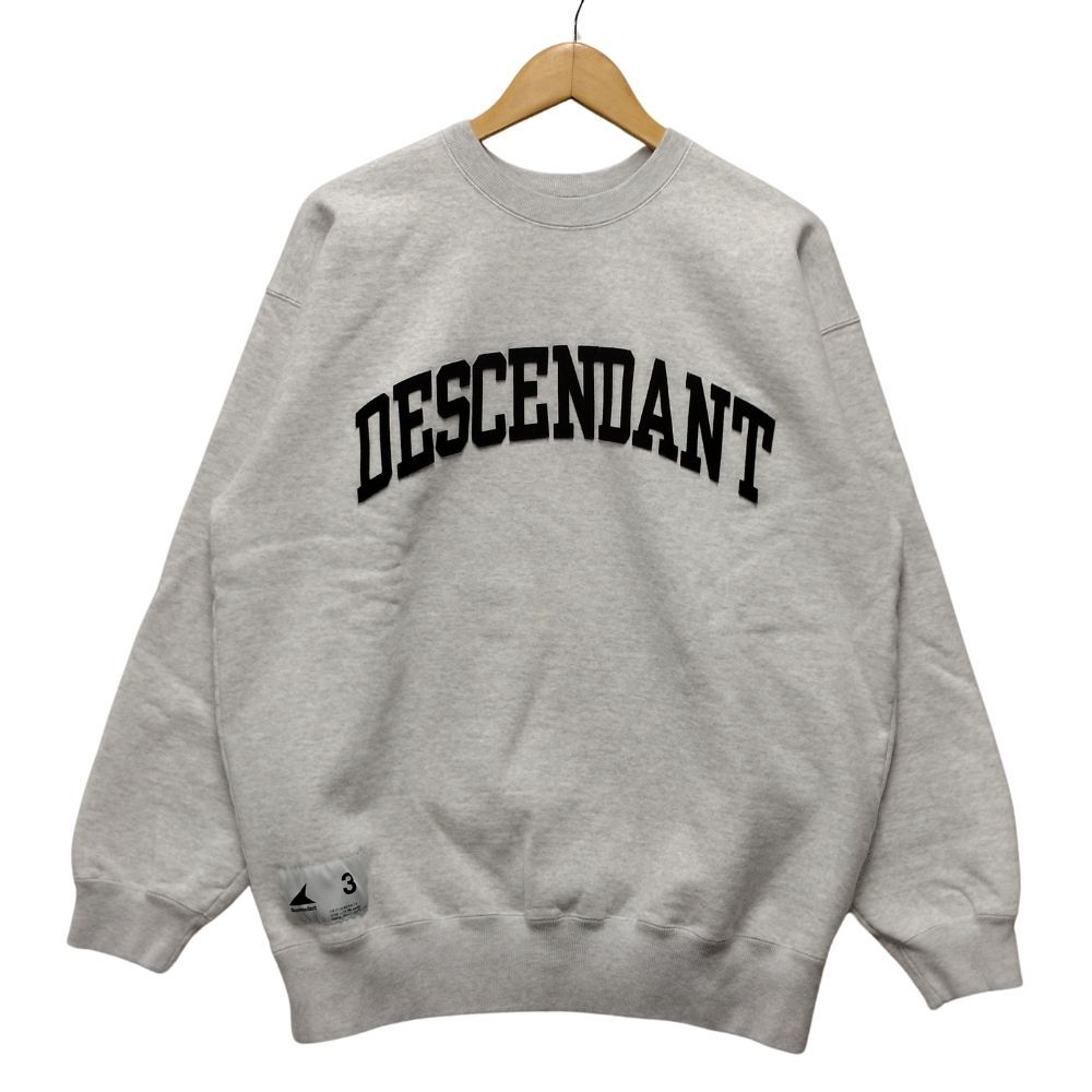 DESCENDANT ディセンダント TEAM CREW NECK ロゴ スウェット グレー系 