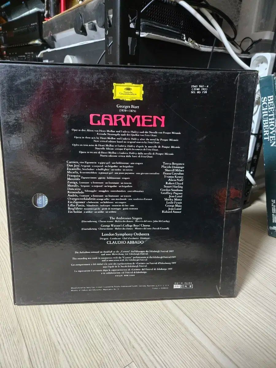 ビゼー カルメン LP CD Placido Domingo