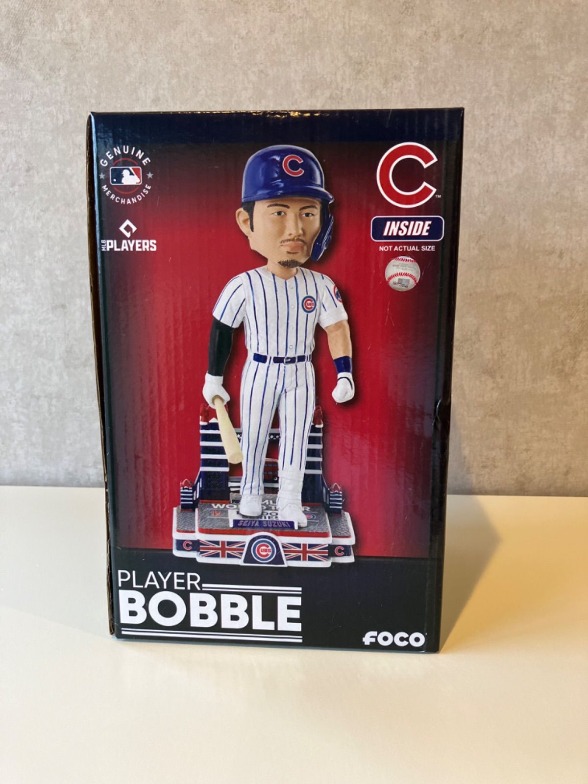 【公式限定・未開封】MLB シカゴ・カブス 鈴木誠也選手 ボブルヘッド 公式限定・未開封】MLB シカゴ・カブス 鈴木誠也選手 ボブルヘッド