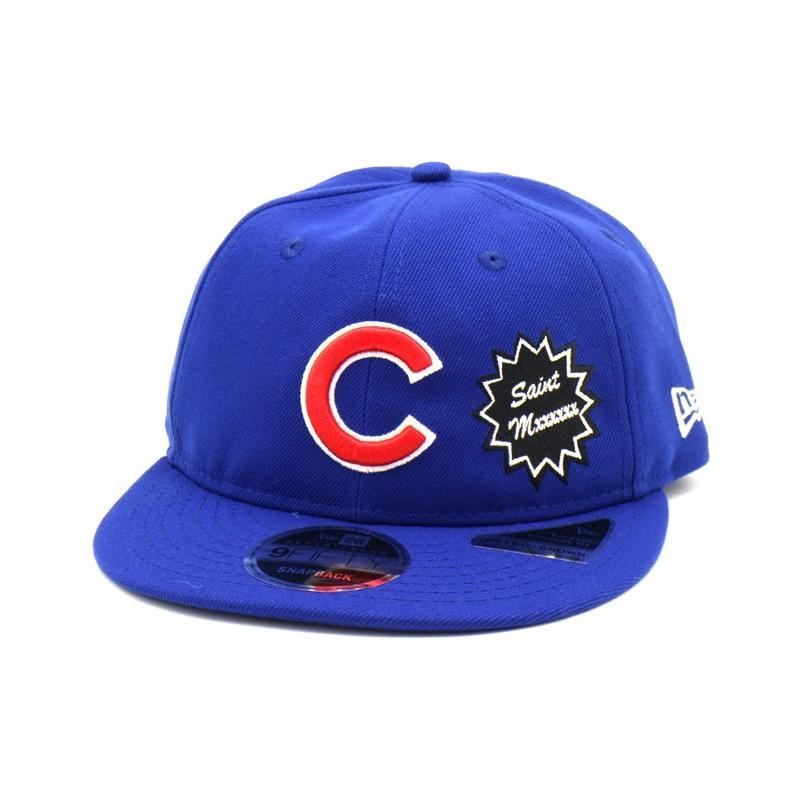 セントマイケル SAINT MICHAEL ×ニューエラ New Era 25SS CUBS NE_CAP SM HR8 0000 C47 ロゴ 刺繍 キャップ 40649