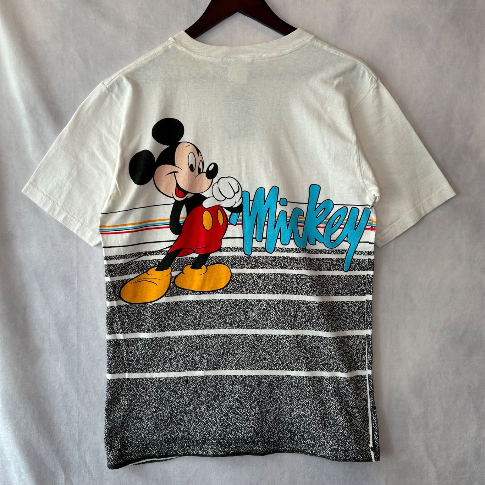 80's Disney ディズニー ミッキーマウス 両面プリントTシャツ USA製 白