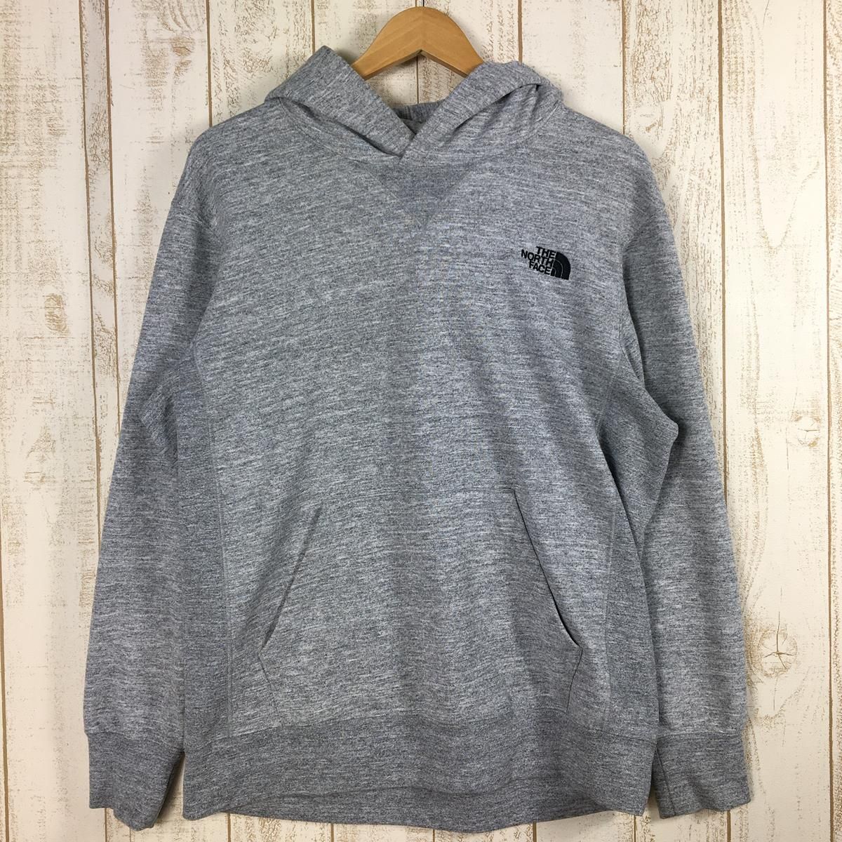 【Men's XL グレー系】 The North Face ( ザ・ノースフェイス ) スクエア ロゴ フーディ Square Logo Hoodie スウェット パーカー プルオーバー NT11953 Asian Men's 化繊 フー