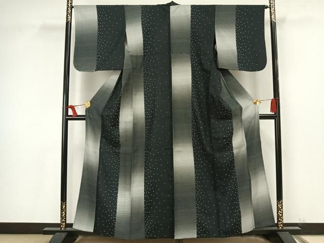 平和屋着物▽小紋　単衣　横縞　洗える着物　AAAU8556fy 平和屋着物▽小紋 単衣 横縞 洗える着物 AAAU8556fy - メルカリ