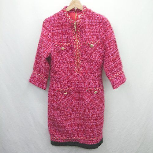 ◇ ⊇ Sobre ソブレ 可愛い系 長袖 膝丈 ワンピース サイズ2XL