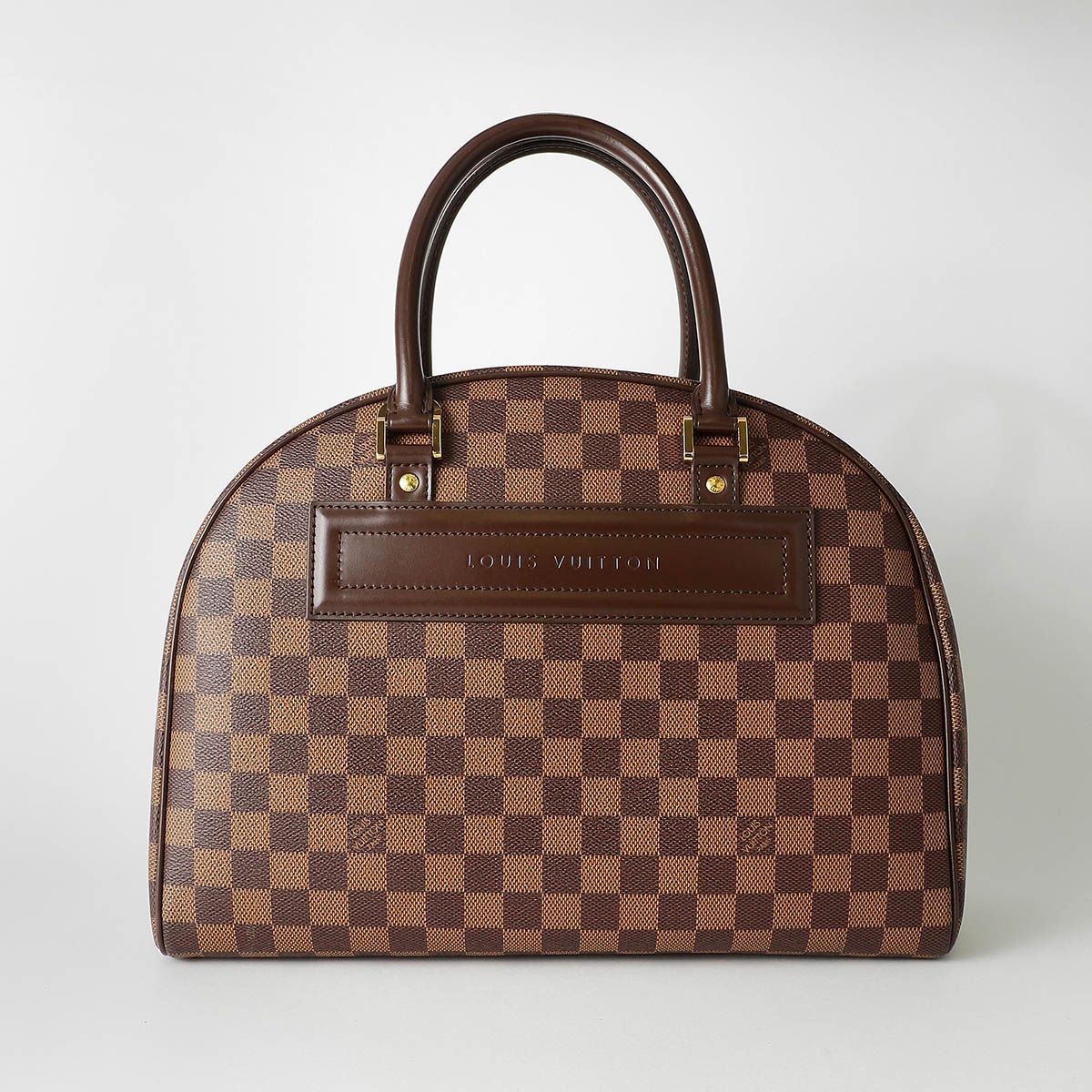 Louis Vuitton ダークブラウン ハンドバッグ LOUIS VUITTON ルイヴィトン ダミエ ボストンバッグ
