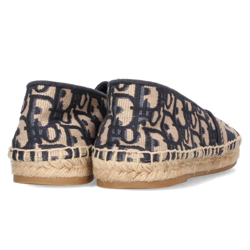オブリーク総柄エスパドリーユシューズ レディース