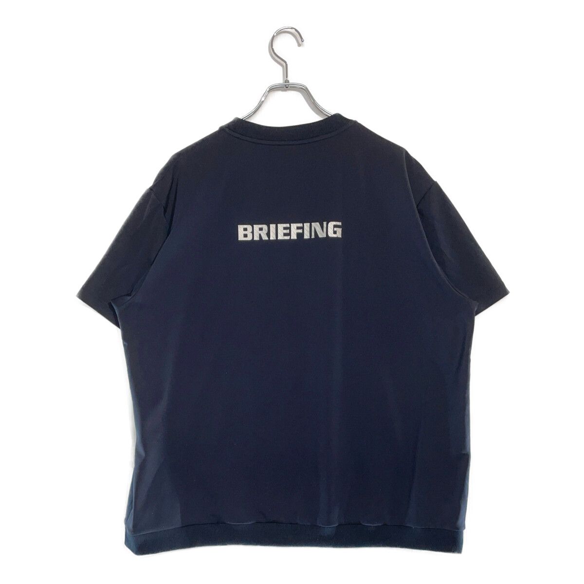 BRIEFING ブリーフィング GOLF BRG241M39 ネイビー ロゴ入り クルー 