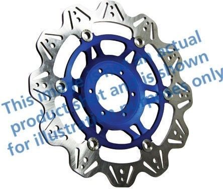 EBCブレーキ Veeシリーズ Sport バイク ブレーキディスク（ブルーハブ）フロント左側用 | VR626BLU