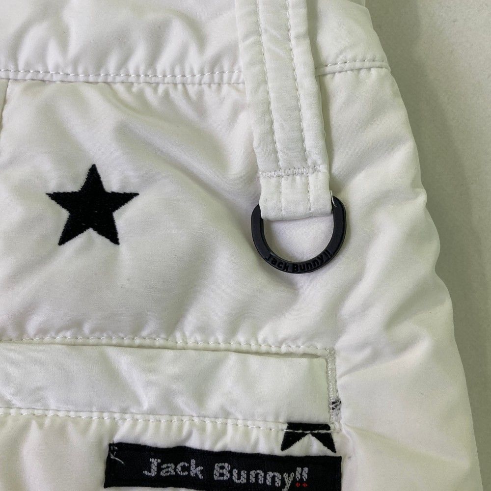 サイズ：2 JACK BUNNY ジャックバニー  ダウンスカート 星刺繍柄 ホワイト系 [240101408926] ゴルフウェア レディース ストスト サイズ：2 JACK BUNNY ジャックバニー ダウンスカート 星刺繍柄