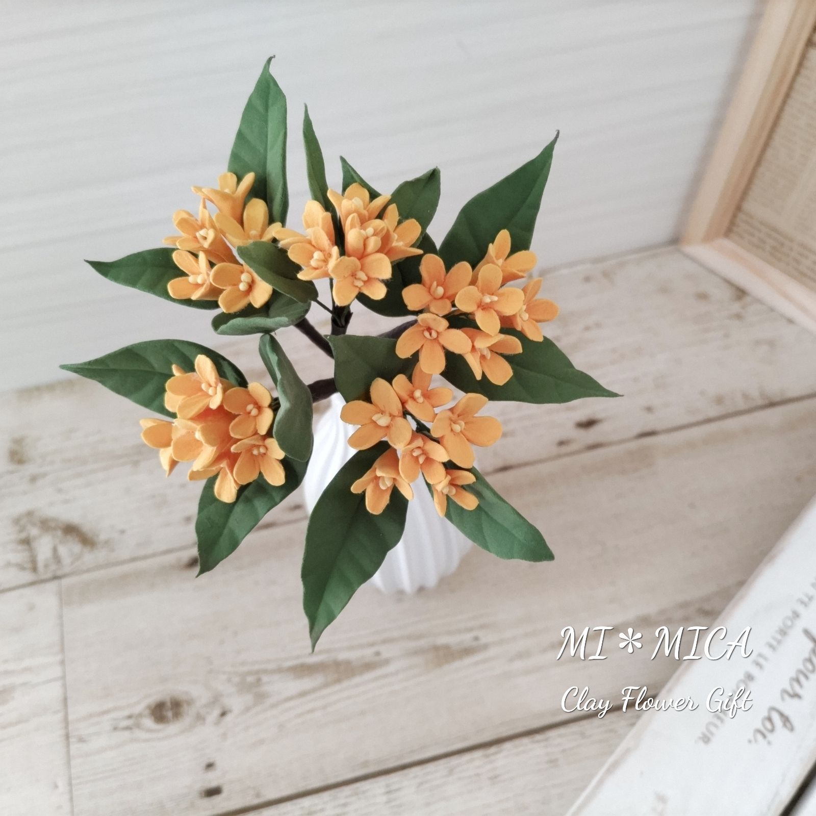 クレイフラワー♡フラワーリース♡花の妖精さん♡ハンドメイド クレイフラワー♡フラワーリース♡花の妖精さん♡ハンドメイド